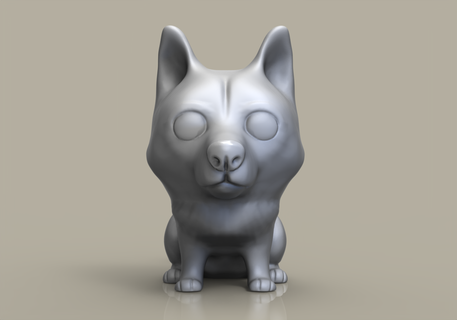 funko pop dog husky custom 3d print model - Mito3D