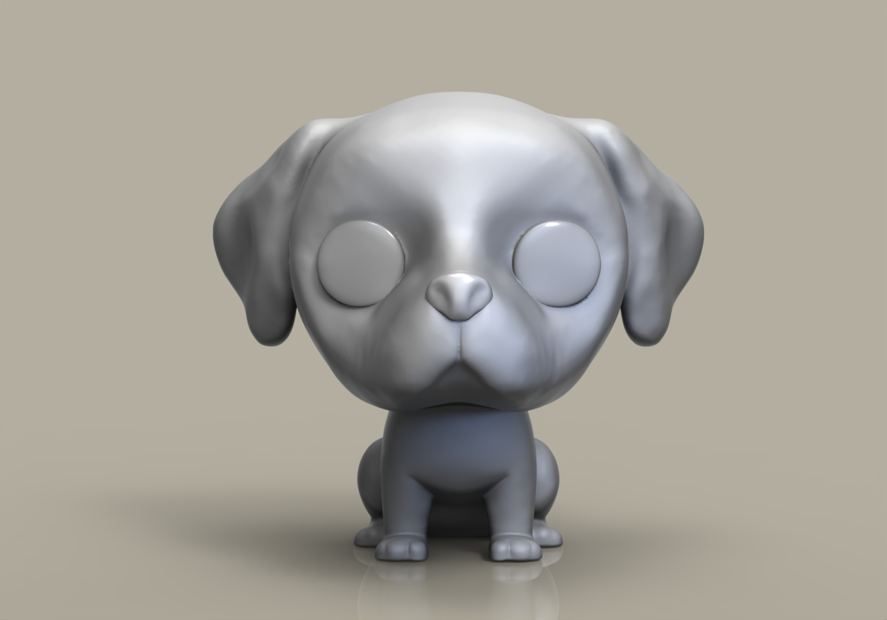 funko pop chien Labrador retriever Douane 3D print model - Mito3D