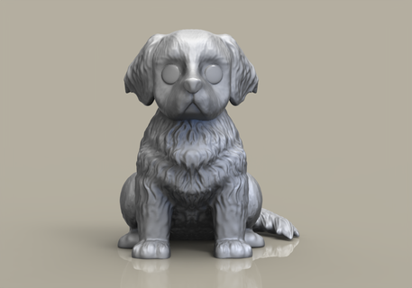 funko pop dog leonberger funko pop custom custom funko dog custom funko custom dog  3d print model - Mito3D