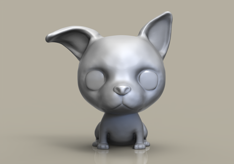 funko pop dog pinscher custom 3d print model - Mito3D