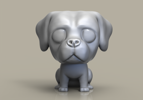 funko pop dog pointer funko pop custom custom funko dog custom funko custom dog  3d print model - Mito3D
