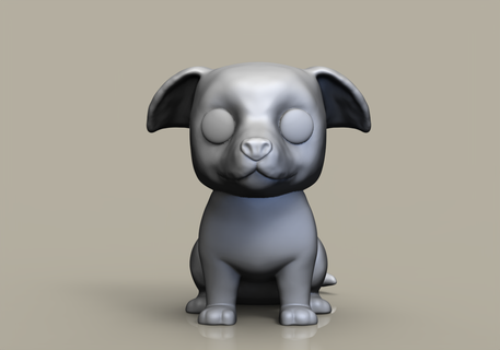 funko pop dog saint bernard custom 3d print model - Mito3D