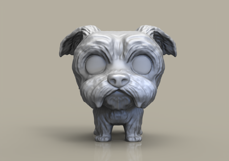 funko pop chien schnauzer Douane 3d print model - Mito3D