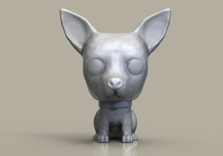 funko pop chien garenne Douane 3d print model - Mito3D