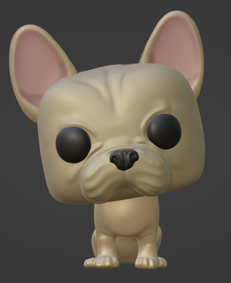 funko pop francês buldogue animal brinquedo estatueta cão 3d print model - Mito3D