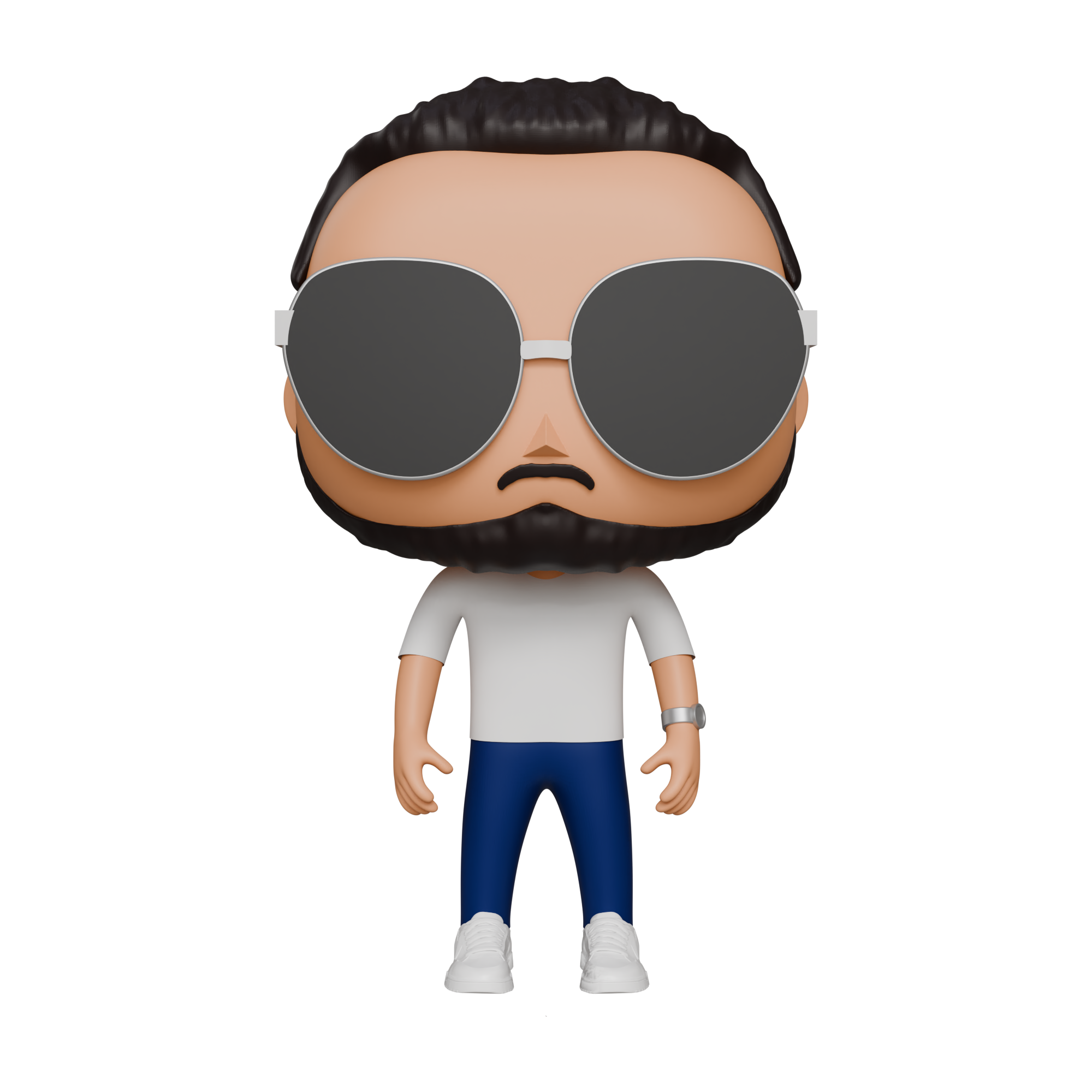 funko popular hombre lentes chico hombres 3D print model - Mito3D