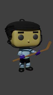 Funko pop buz hokey oyuncu anahtarlık alan Hokeyi funko sportif karakter paten Çubuk nhl spor eğlencesi kış hediye sporları 3d print model - Mito3D
