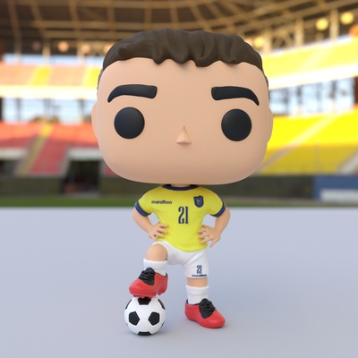 funko pop jugador equador arte jogador basquete basquetebol personalizado 3d print model - Mito3D