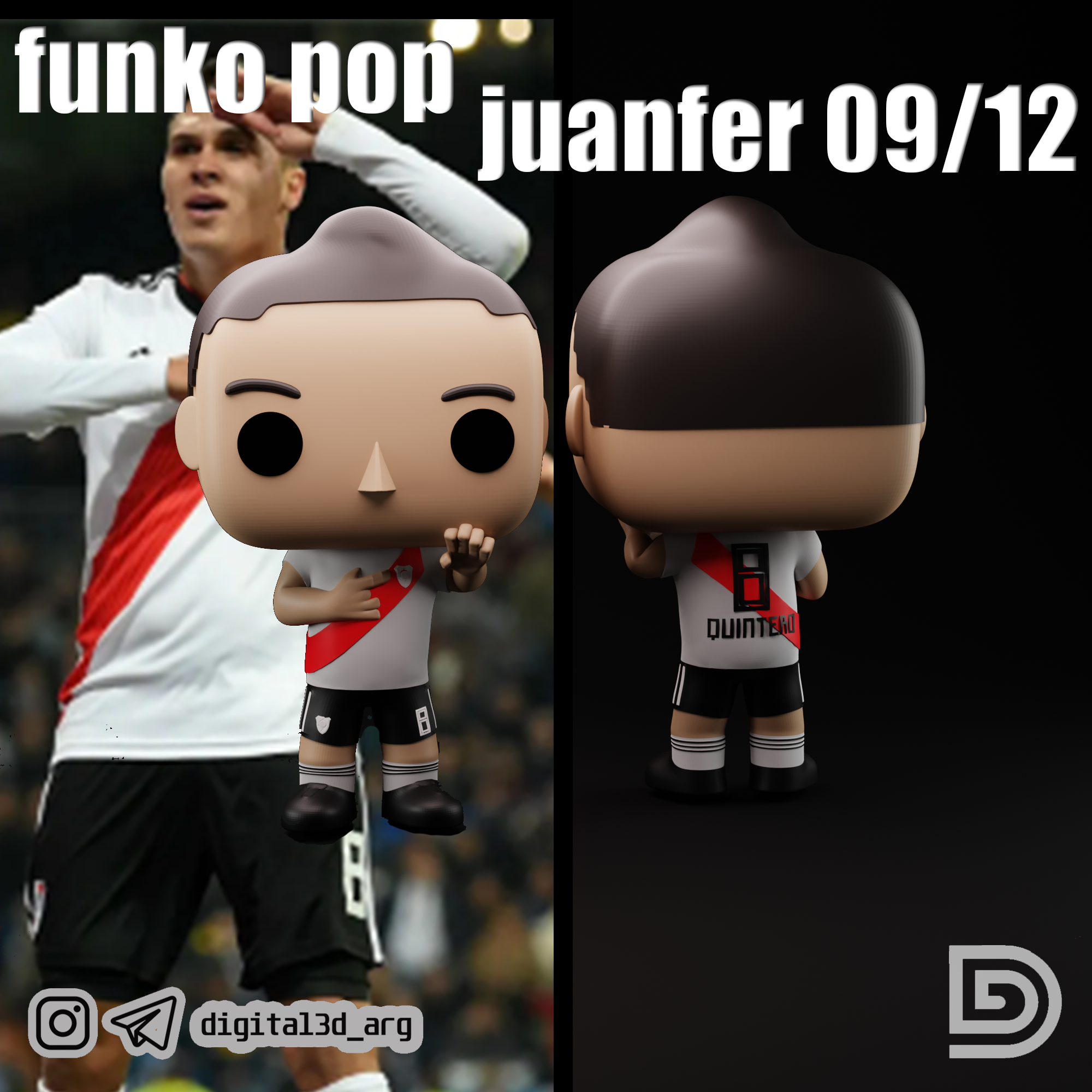 funko pop junfer quintero 09 12 fiume piatto bocca giocattoli arte giocattolo 3D print model - Mito3D