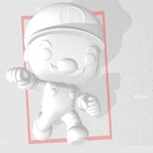 funko pop Luigi fonctionnement mario bros 3d print model - Mito3D