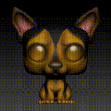 funko pop pet chihuahua puppy game redroach tacobell art toy toys doggies mascot resin print custom 3d print model - Mito3D