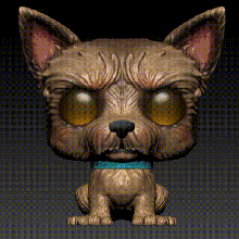 funko pop pet dog perrito afelpado game redroach art toy juguetes perritos mascota resin print custom 3d print model - Mito3D