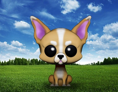 Funko pop Evcil Hayvan Mascota Chihuahua maskot köpek 3d print model - Mito3D