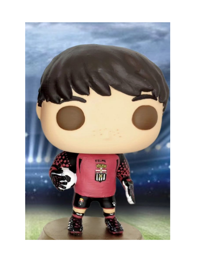 funko pop portero futbol custom personalizado soccer 3d print model - Mito3D