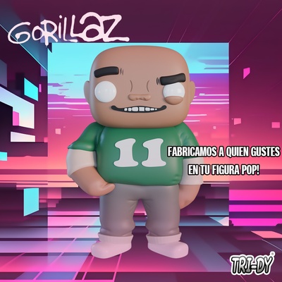 funko pop russell gorillaz game rock band 3d print model - Mito3D