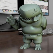 funko pop Tubarão rei 3d print model - Mito3D