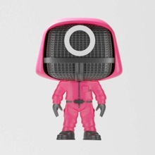 funko pop calamar Jeu masqué ouvrier 6 jouet poly 3d impression art Netflix 3d print model - Mito3D