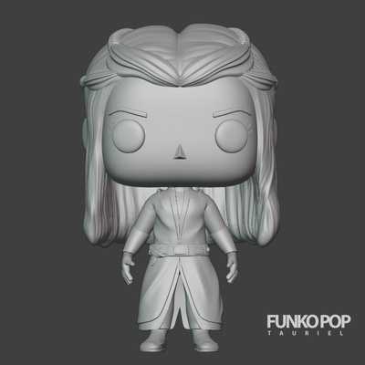 funko pop tauriel hobbit 3d elfo impresi n zbrush liquidificador livre 3d print model - Mito3D