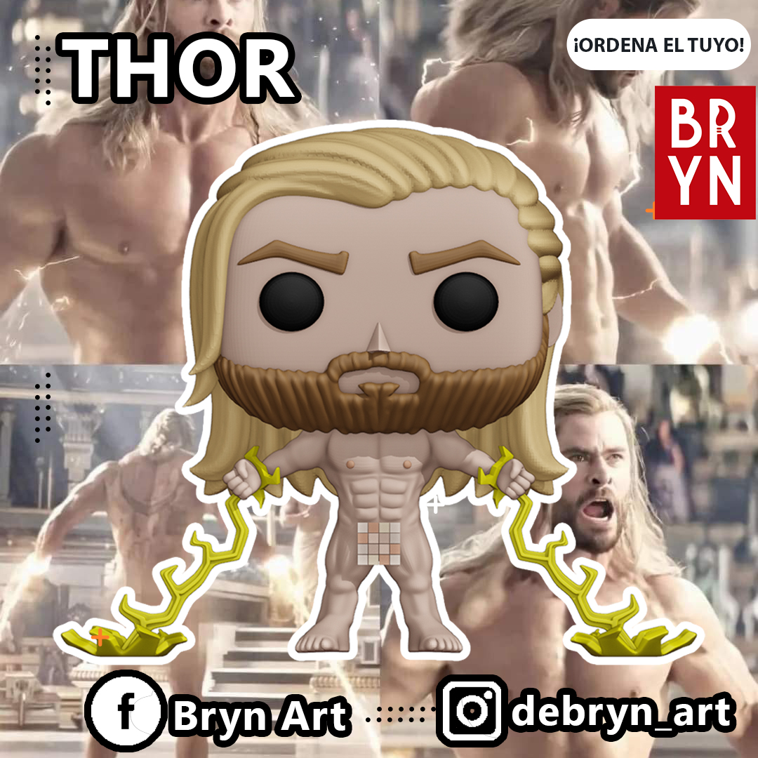 3D file Funko Thor - Record of Ragnarok ⏺️・3D printable model