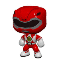 Funko kırmızı bekçi pop güç Power Rangers ağ Redranger Jason Tyranosaurus zord Sentai Tokusatsu sabam 90s televizyon dizi nostaljik aksiyon şekil kolektör 3d print model - Mito3D