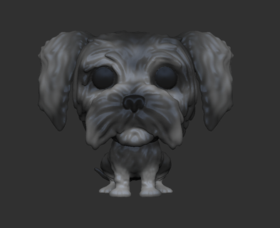 funko schnauzer funkopop animals dogs mascot 3d print model - Mito3D