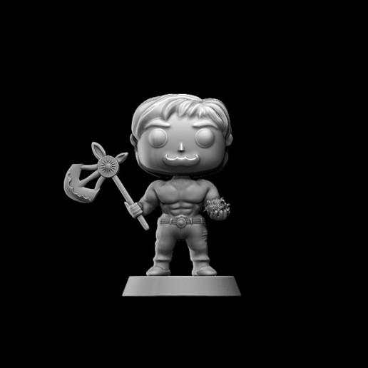 funko seven deadly sins art scanner capitals sin pop 3D print model - Mito3D