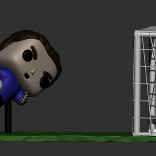 funko soccer player 2 futball futebol 3D print model - Mito3D