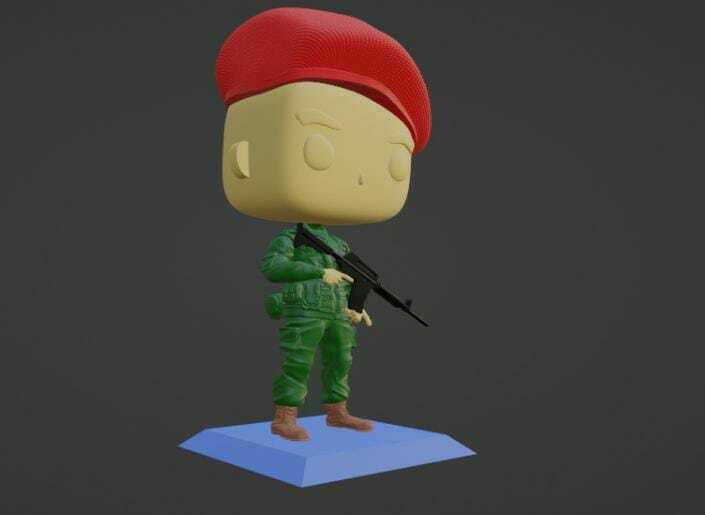 funko soldato soldatofunko militare Marina Militare esercito foche swat raccogliere 3D print model - Mito3D