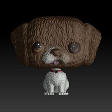 funko spanish water dog  funko toy toy dog spaniel animal funkopop collection mascot 3d print model - Mito3D