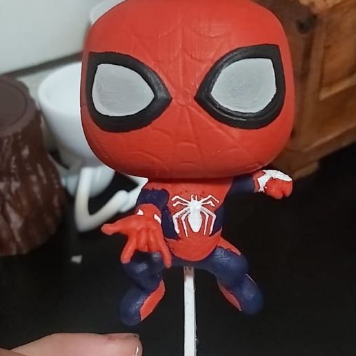 funko Spider Pop 3D print model - Mito3D