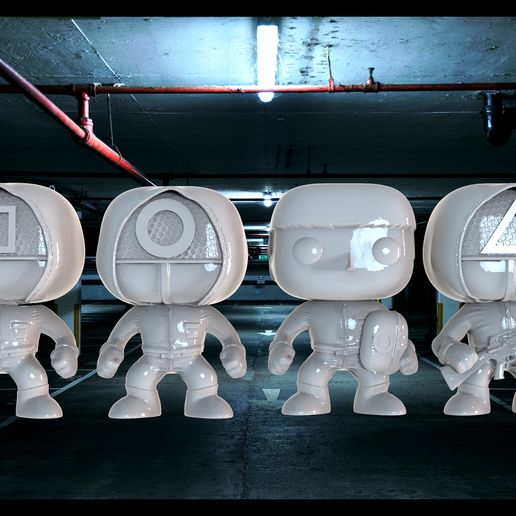 funko squid games game art 3D print model - Mito3D