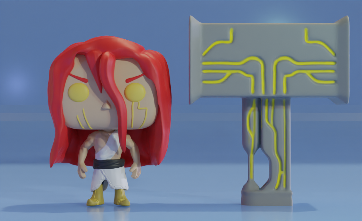 funko Thor registro Ragnarok jogos pop brinquedo shumatsu Valquíria 3D print model - Mito3D