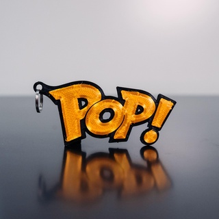 funko pop logo portachiavi chiave 3d print model - Mito3D