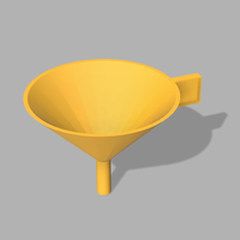 funnel water flower 3d print model - Mito3D