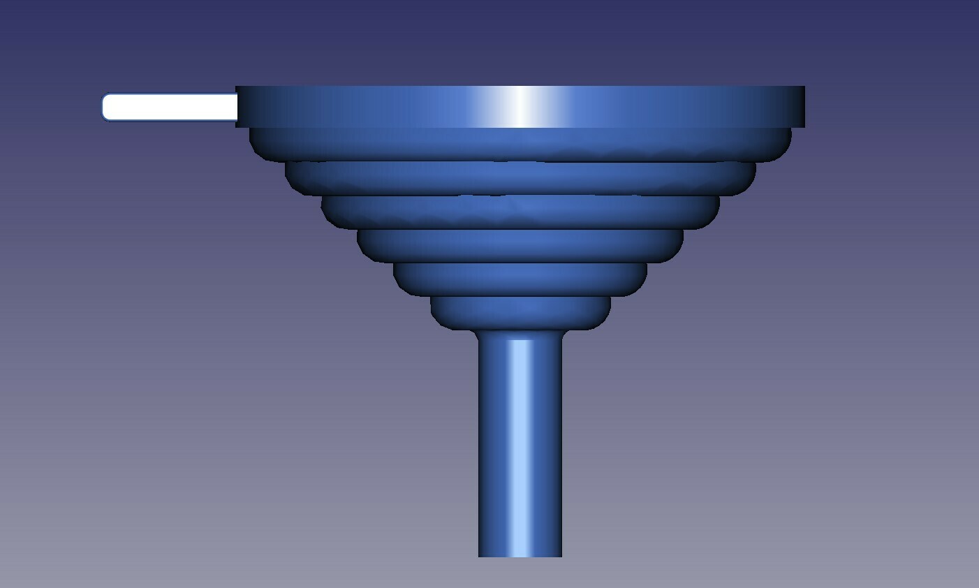 funnel water bathroom kitchen pour drain liquid 3D print model - Mito3D