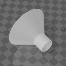 imbuto cono imbottigliato acqua chimica 3d print model - Mito3D