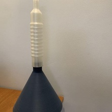 funnel + flexible tube 3d print model - Mito3D