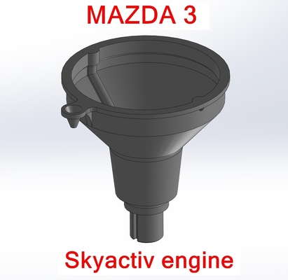 funnel mazda 3 skyactiv engine oil change tools mazda3 tools diy maker 3d print model - Mito3D