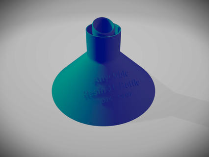 embudo resina botella 1l anycubic 3d impresora accesorios 3d print model - Mito3D