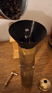 funnel turkish vintage coffee spice grinder 3d print model - Mito3D