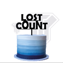 funny birthday cake topper lost count birtday 3d print model - Mito3D