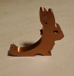 funny bunny easteregg holder supports easter egg 3d print model - Mito3D