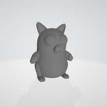 divertente gatto gioco animale giocattolo contento semplice 3d print model - Mito3D