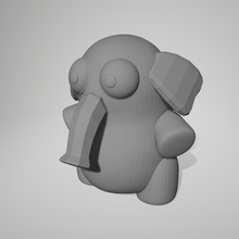 funny elephant game animal toy happy simple 3d print model - Mito3D