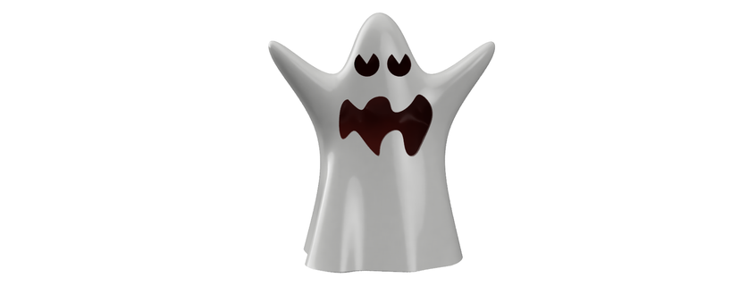 komik hayalet cadılar bayramı korku gösterir ruh 3d print model - Mito3D