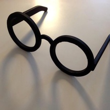 drôle de verre la mode accessoires meshmixer makeredchallenge holloween harry potter des lunettes engineeringproject dress-up designproject artproject 123d 3d print model - Mito3D