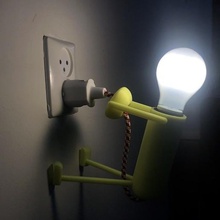 funny little light home bulb decor led thing e27 socket 3d print model - Mito3D