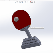 drôle de ping-pong trophée gadget le ping pong décorative plein d'humour 3d print model - Mito3D