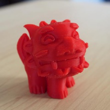 lustig shisa -geschlossenen Mund Kunst 3d print model - Mito3D