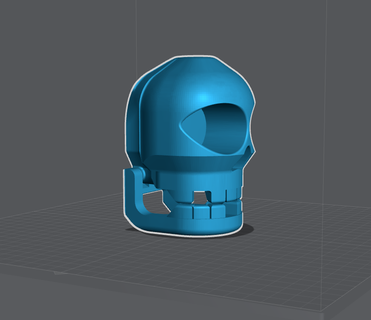 funny skull halloween 3d print model - Mito3D